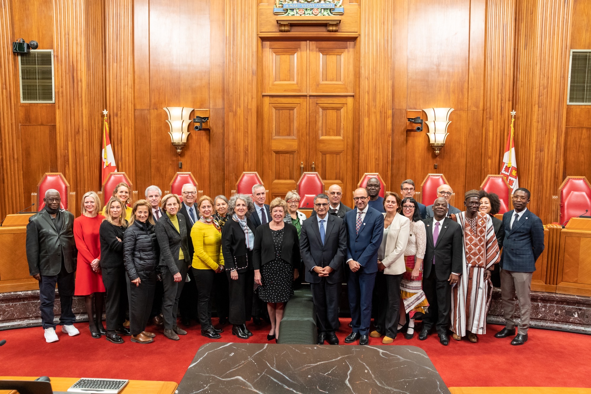 Visite des membres du RFCMJ à la Cour suprême du Canada